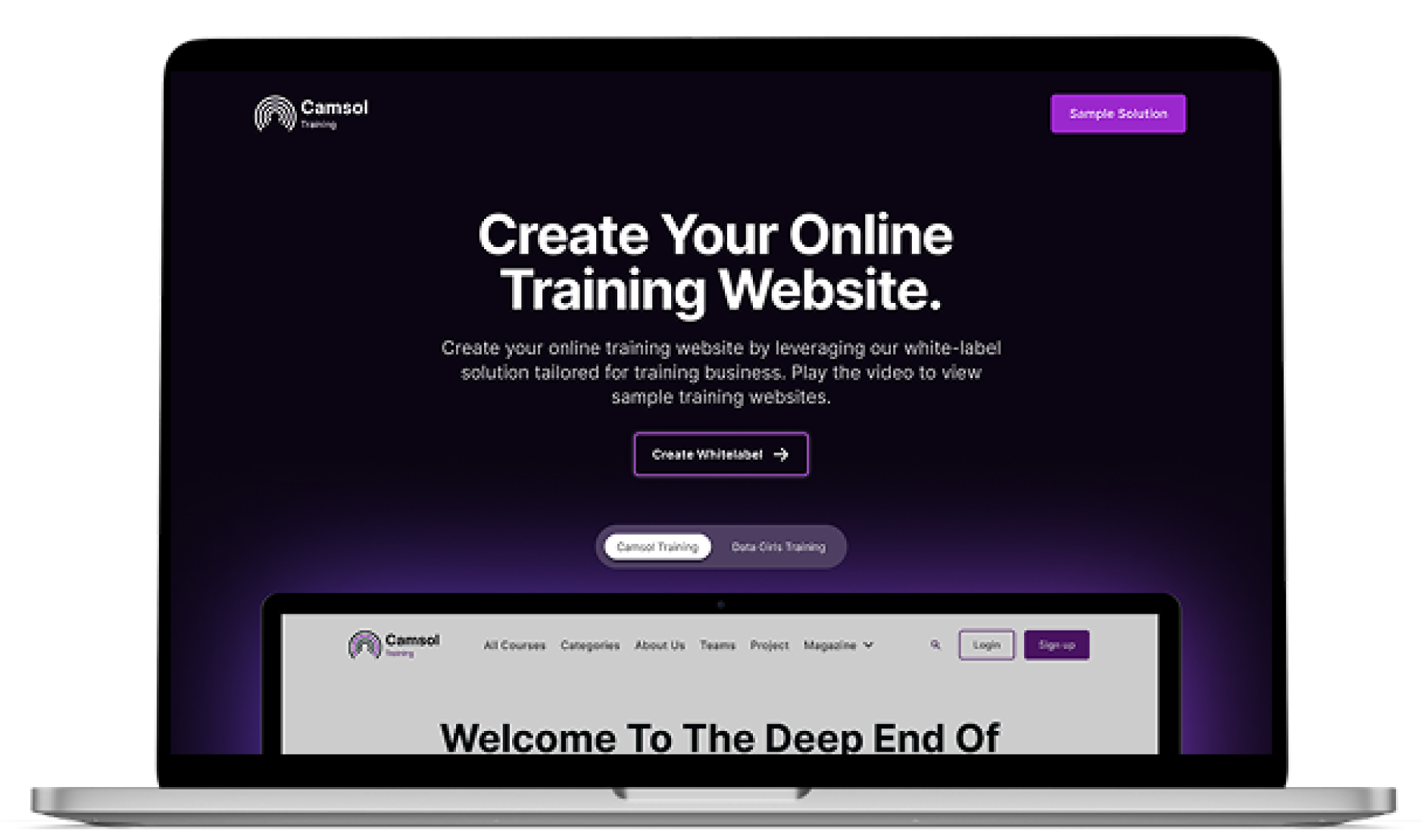 saas landing page